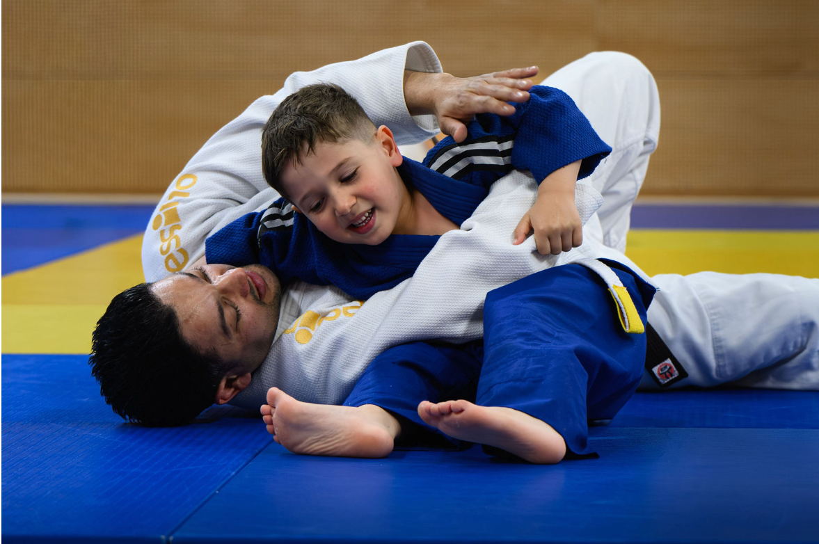 Roef in ouder-kind judo